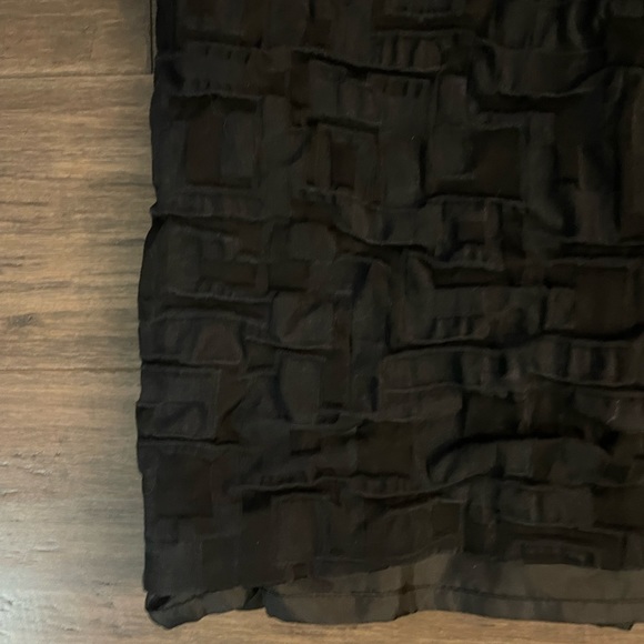 INC International Concepts Black Dress size 6P Mini Pleated Material Buttons - Picture 2 of 12